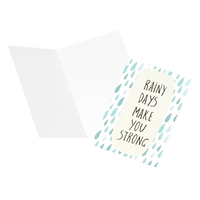 Carte de vœux personnalisée de série Jour de pluie