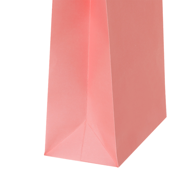 Sacs à provisions en papier kraft couleur bonbon avec poignées en papier torsadées