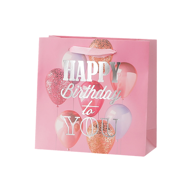 Sacs cadeaux d'anniversaire Kraft avec poignées pour cadeaux de fête