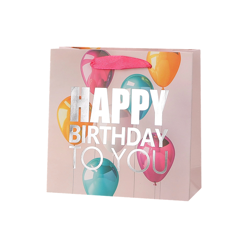 Sacs cadeaux d'anniversaire Kraft avec poignées pour cadeaux de fête