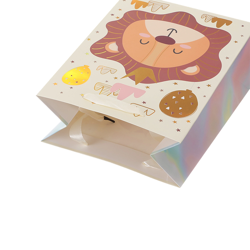 Sacs cadeaux d'anniversaire Kraft avec poignées pour cadeaux de fête