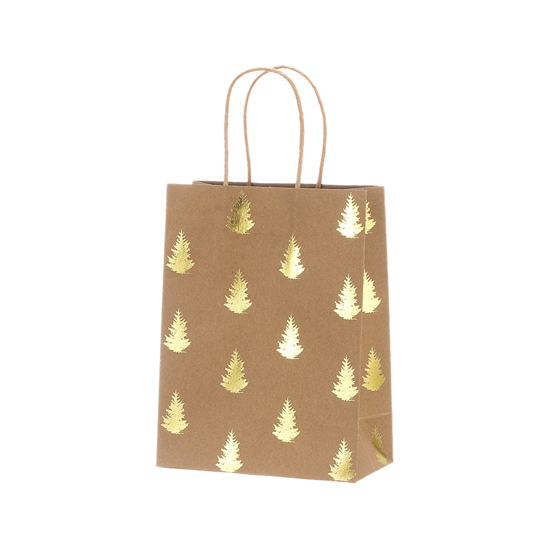 Sacs en papier kraft bon marché sacs cabas cadeau avec anses et impression personnalisée origine chine