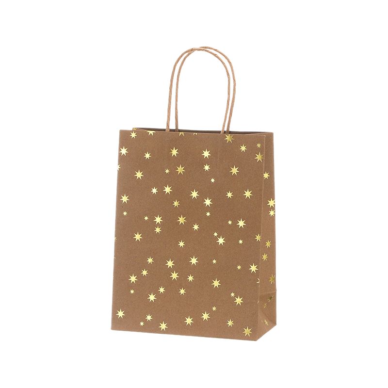 Sacs en papier kraft bon marché sacs cabas cadeau avec anses et impression personnalisée origine chine