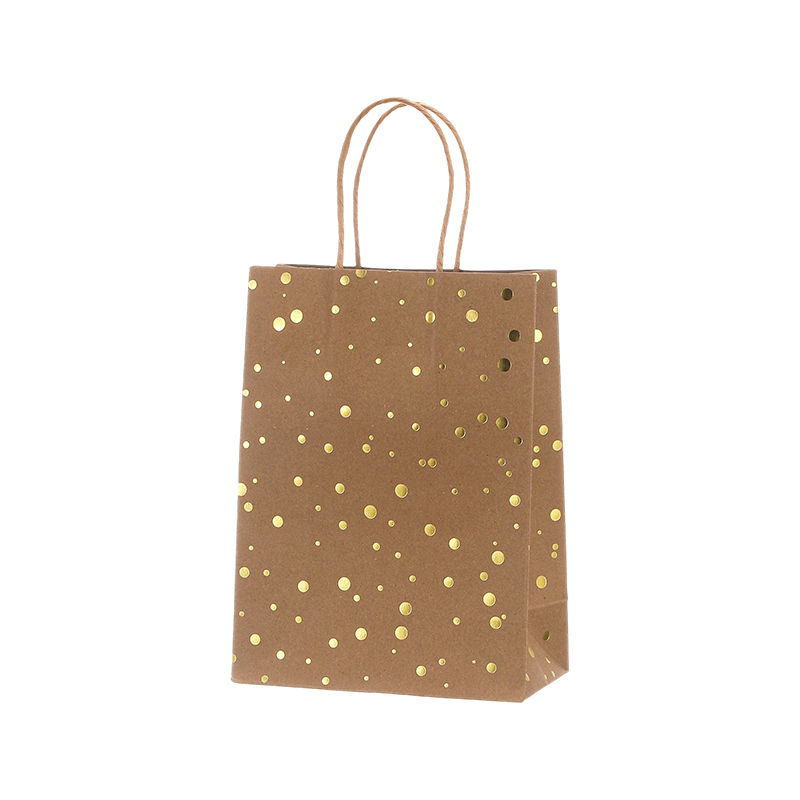 Sacs en papier kraft bon marché sacs cabas cadeau avec anses et impression personnalisée origine chine