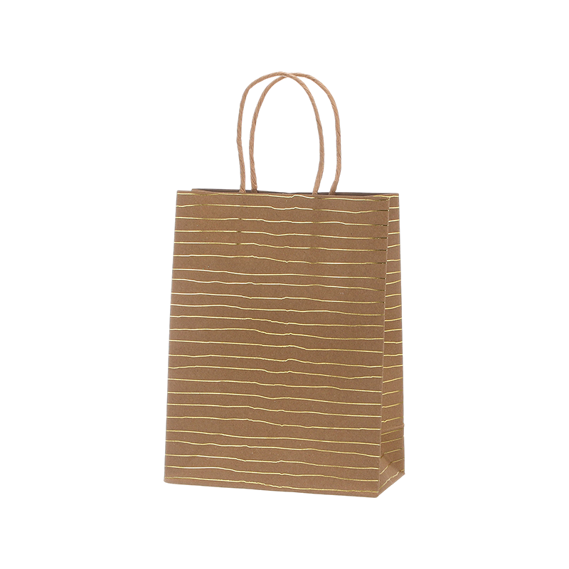 Sacs en papier kraft bon marché sacs cabas cadeau avec anses et impression personnalisée origine chine