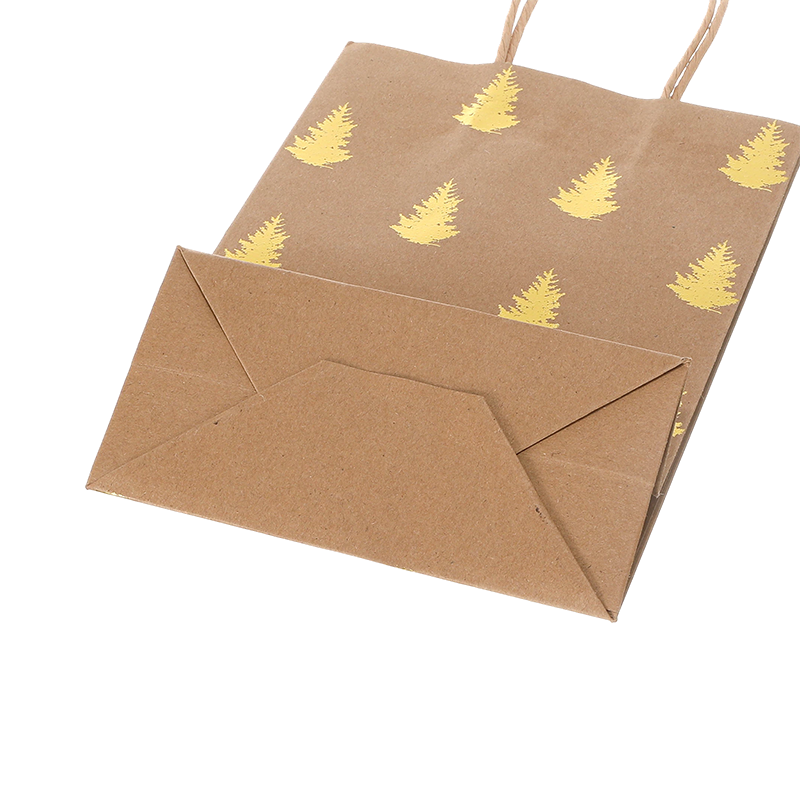 Sacs en papier kraft bon marché sacs cabas cadeau avec anses et impression personnalisée origine chine
