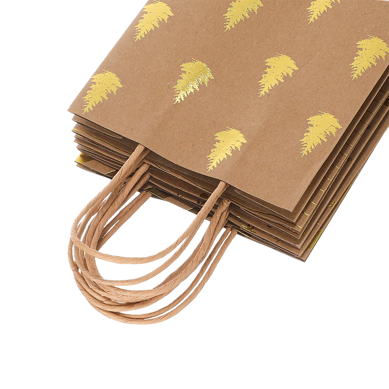 Sacs en papier kraft bon marché sacs cabas cadeau avec anses et impression personnalisée origine chine